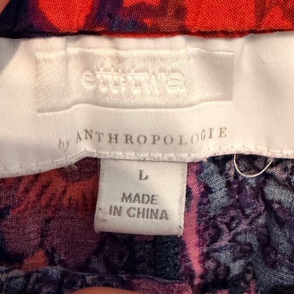 Anthropologie ett:twa High Waist Wynnewood Floral Printed Shorts Shorts Sz L - Picture 8 of 10